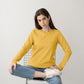 Mustard Full Sleeve T-Shirt for Women- FlyingCart.pk