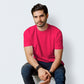 Half Sleeves Red T-shirt For Men - FlyingCart.pk