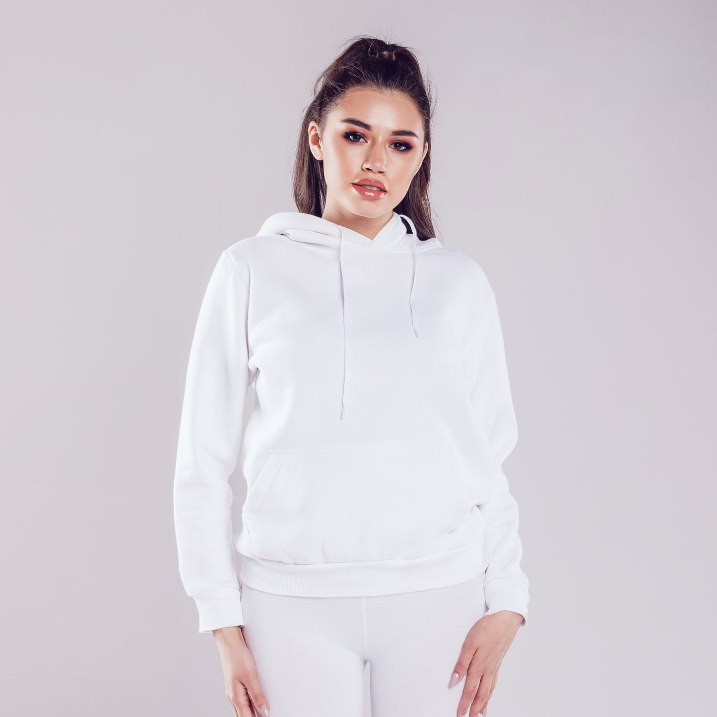 Women Pullover Hoodie White - FlyingCart.pk