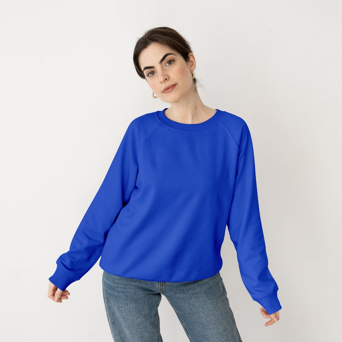 Sweat Shirt Royal Blue For Women- FlyingCart.pk