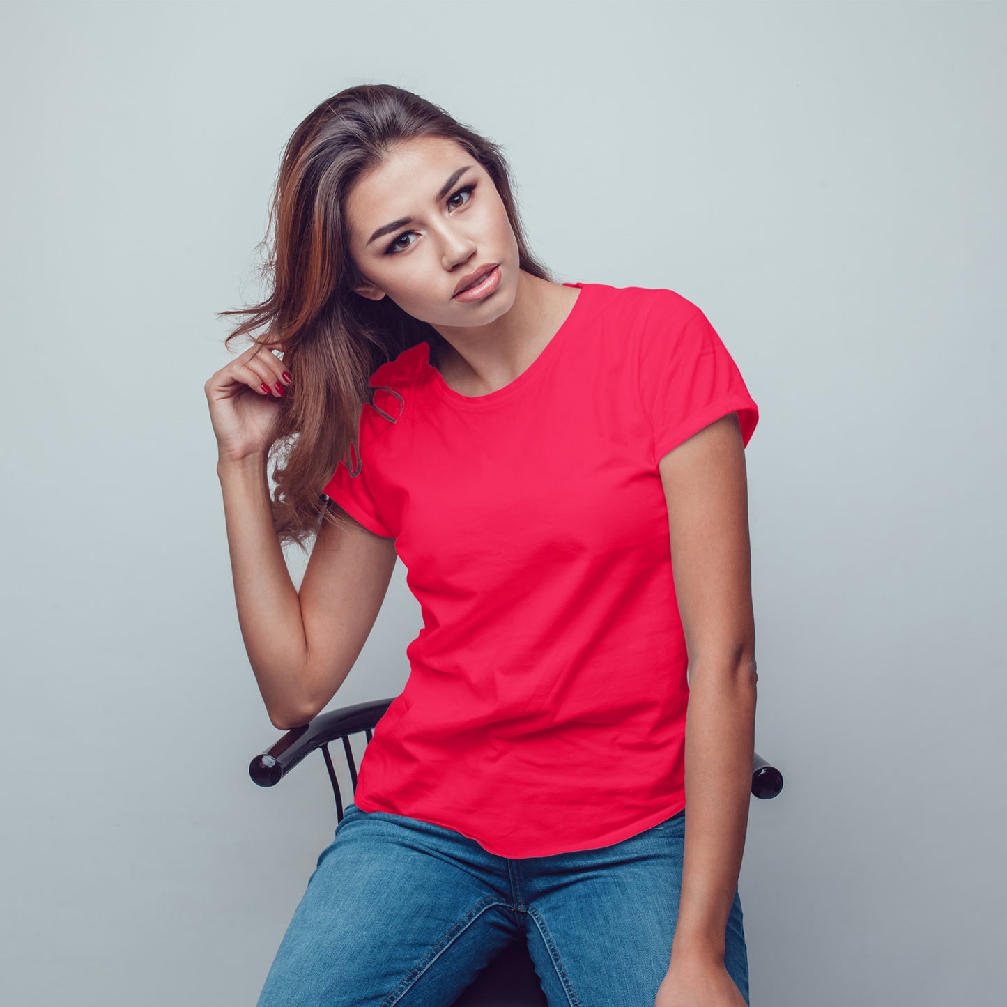 Red T-Shirt For Women - FlyingCart.pk