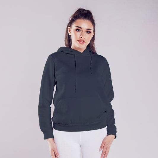 Women Pullover Hoodie Charcoal Grey- FlyingCart.pk