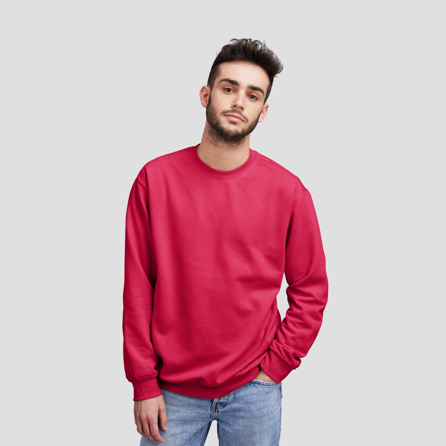 Sweat Shirt Red For Men- FlyingCart.pk