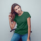 Dark Green T-Shirt For Women- FlyingCart.pk