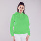 Women Pullover Hoodie Light Green - FlyingCart.pk