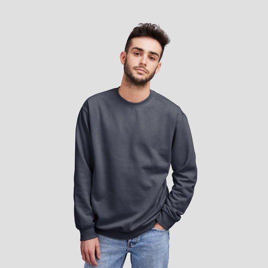 Sweat Shirt Charcoal Grey For Men- FlyingCart.pk