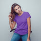 Royal Purple T-Shirt For Women- FlyingCart.pk