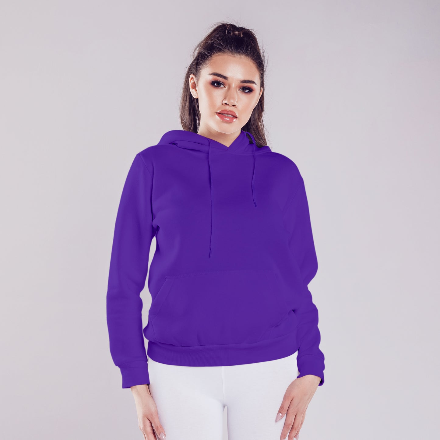 Women Pullover Hoodie Royal Purple- FlyingCart.pk