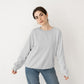 Sweat Shirt Silver Grey For Women- FlyingCart.pk