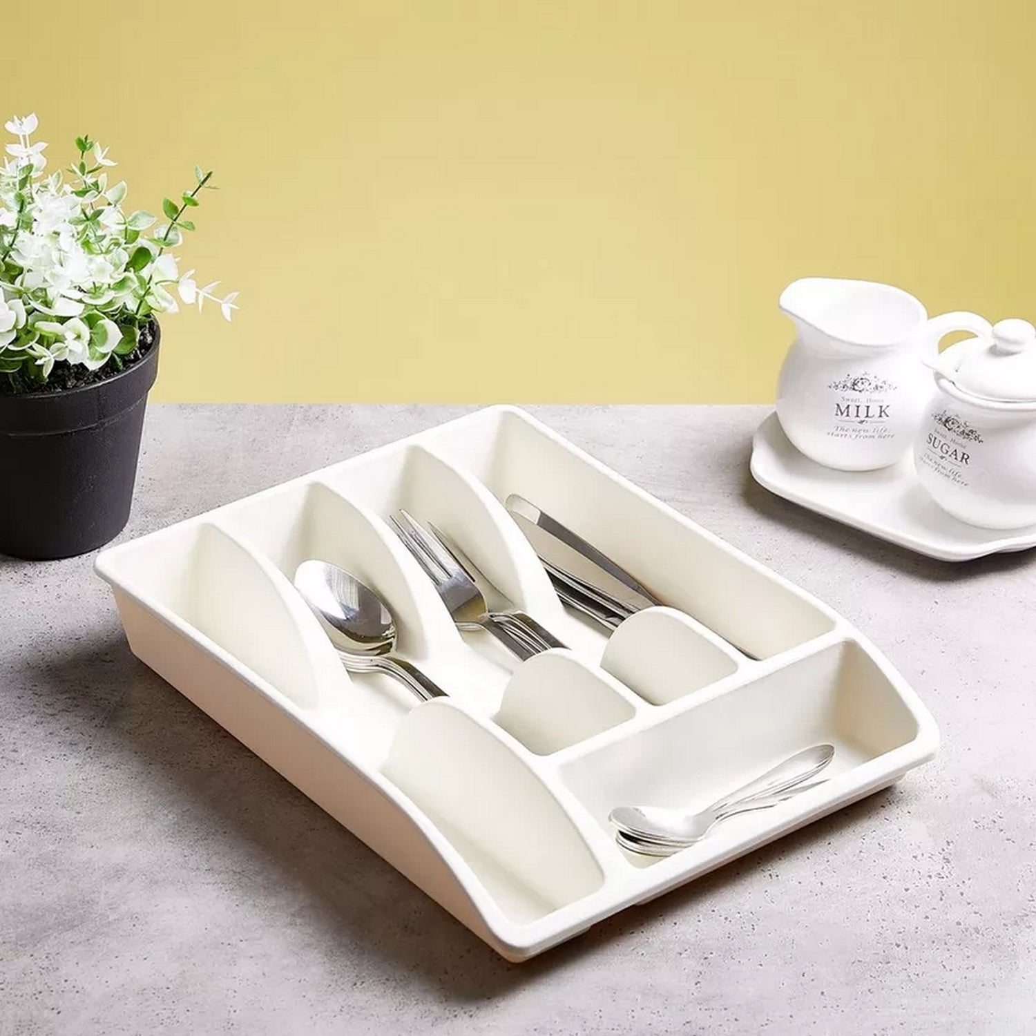 Pristine Portable Cutlery Tray - FlyingCart.pk