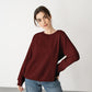 Sweat Shirt Maroon For Women- FlyingCart.pk