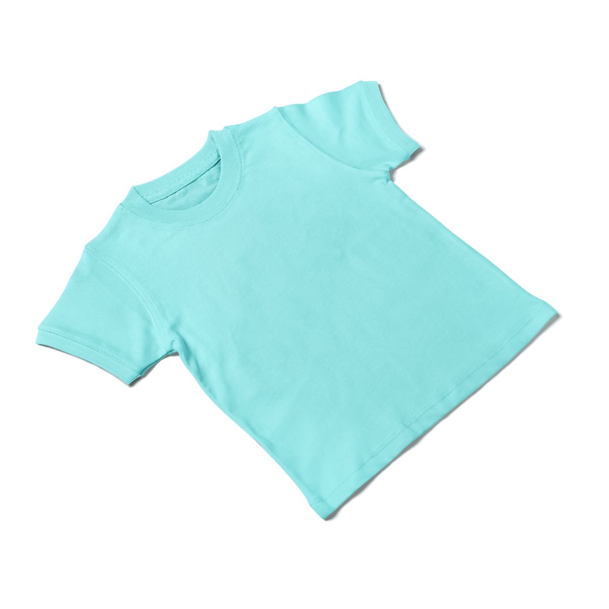 Ice blue Kids Half Sleeves Unisex T-Shirt- FlyingCart.pk