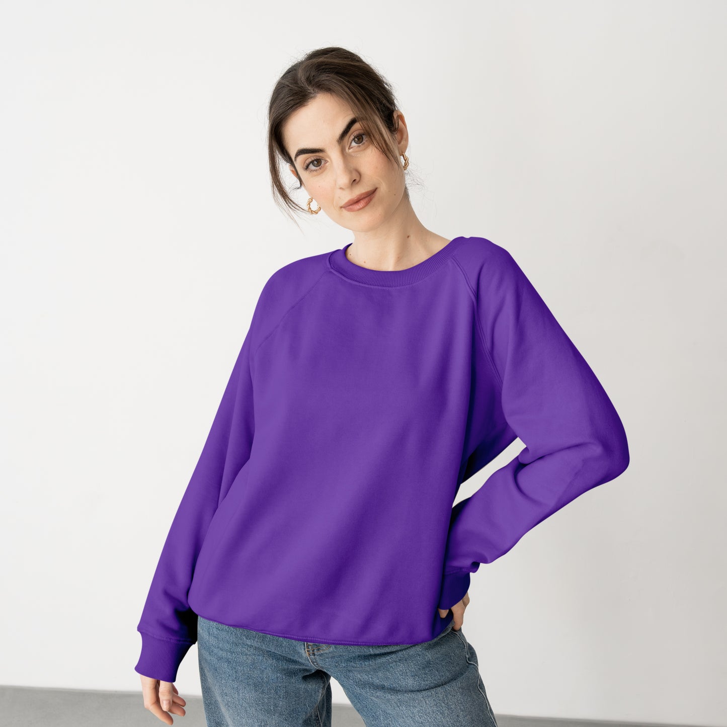 Sweat Shirt Royal Purple For Women- FlyingCart.pk