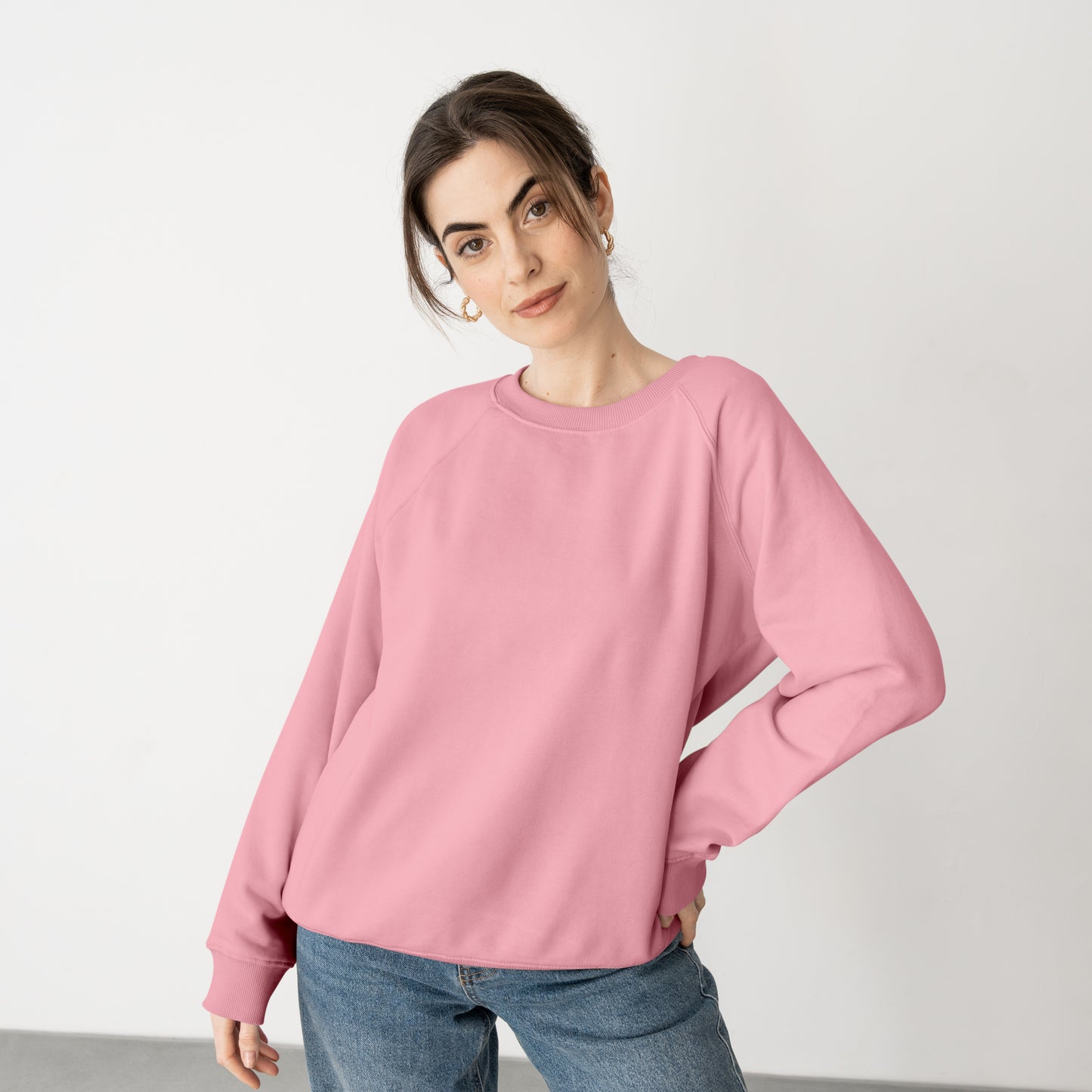 Sweat Shirt Light Pink For Women- FlyingCart.pk