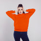 Women Pullover Hoodie Orange- FlyingCart.pk