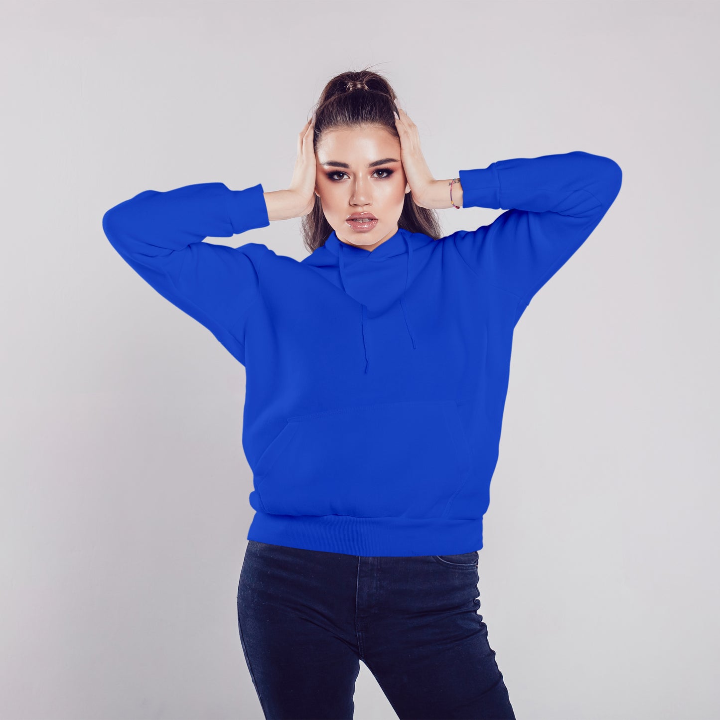 Women Pullover Hoodie Royal Blue