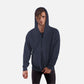 Zipper Hoodie Charcoal Grey For Men- FlyingCart.pk