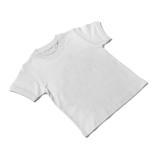 White Kids Half Sleeves Unisex T-Shirt- FlyingCart.pk