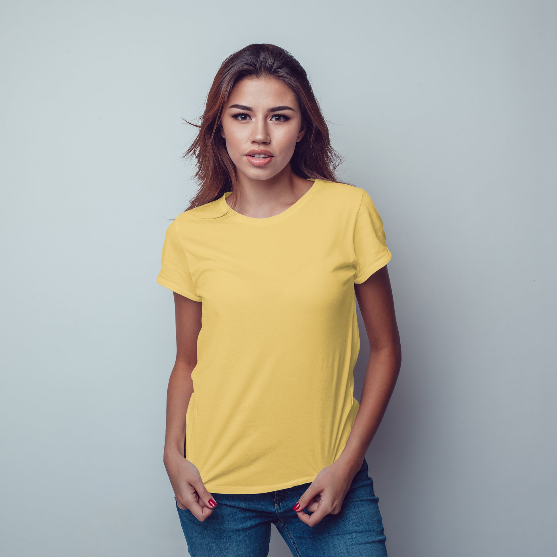 Mustard T-Shirt For Women - FlyingCart.pk