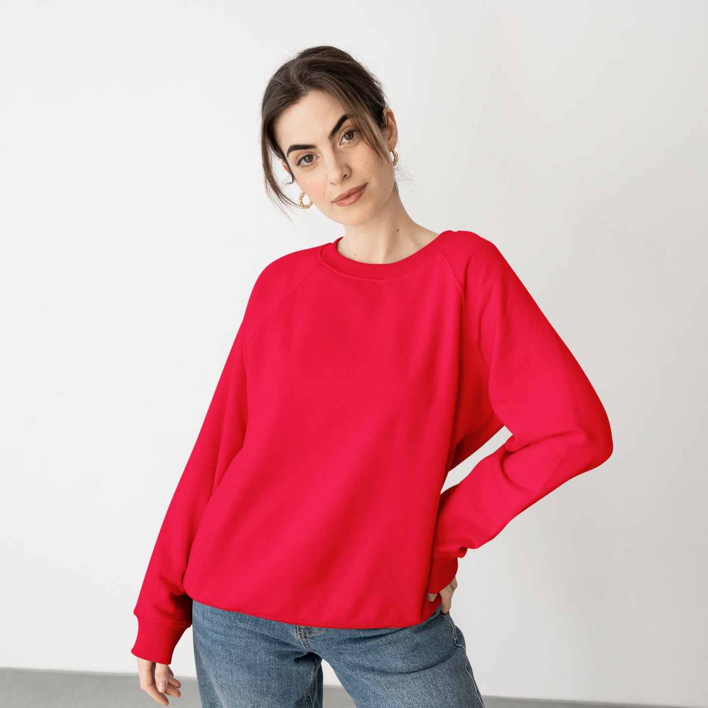 Sweat Shirt Red For Women- FlyingCart.pk