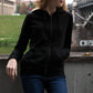 Women Zipper Hoodie Black - FlyingCart.pk