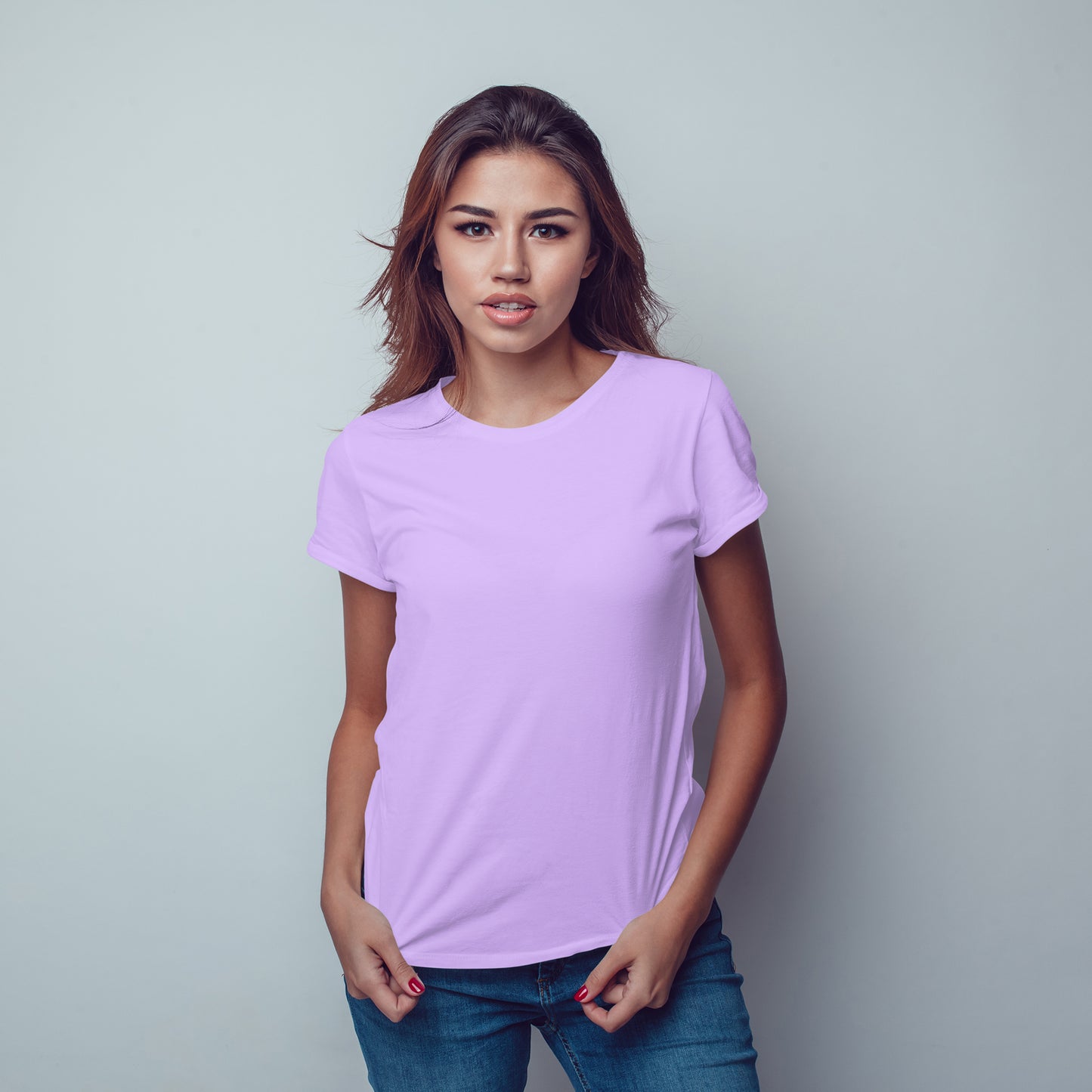 Light Purple T-Shirt For Women - FlyingCart.pk