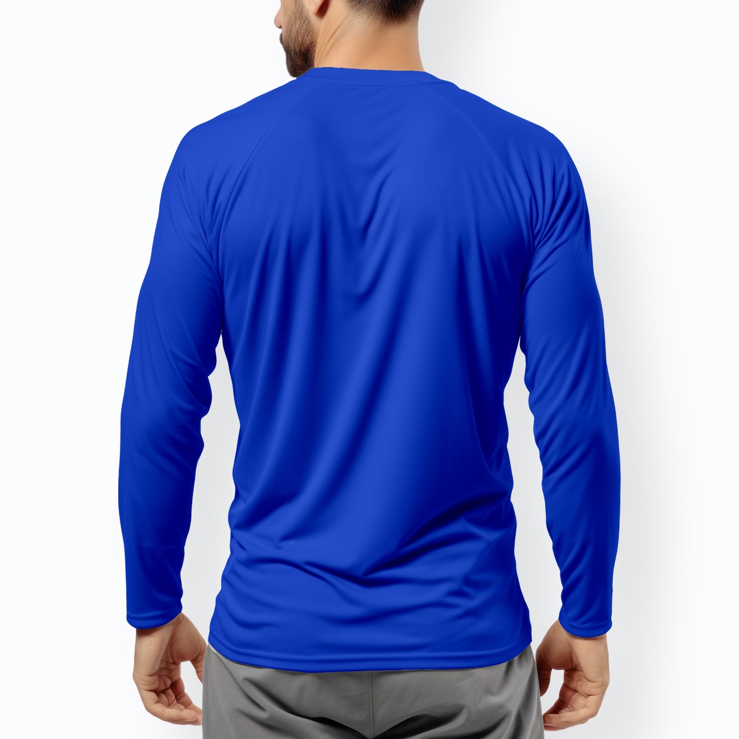 Full Sleeves Royal Blue T-Shirt For Men - FlyingCart.pk