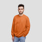 Sweat Shirt Orange For Men- FlyingCart.pk