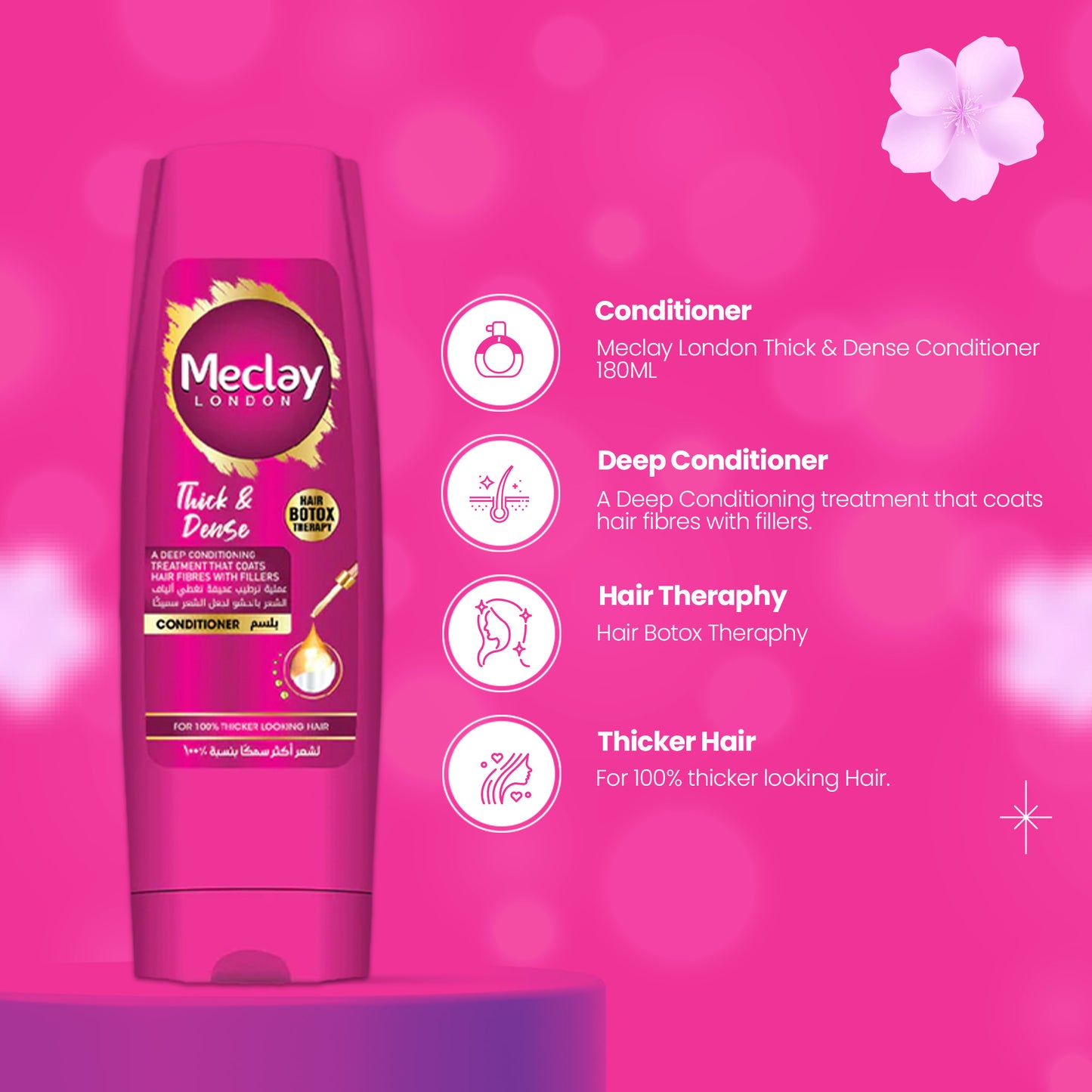 Meclay London Thick & Dense Conditioner 180ML- FlyingCart.pk