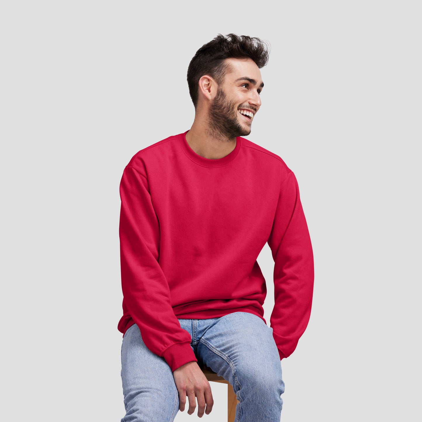 Sweat Shirt Red For Men- FlyingCart.pk