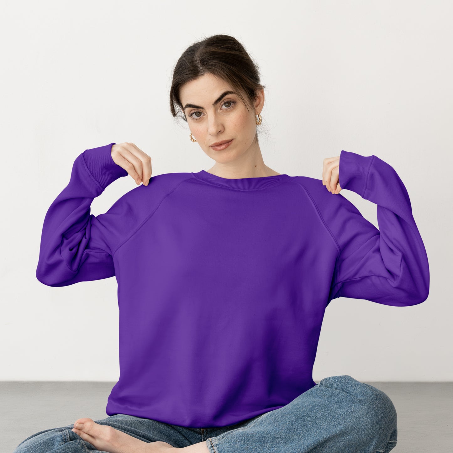 Sweat Shirt Royal Purple For Women- FlyingCart.pk