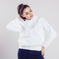 Women Pullover Hoodie White - FlyingCart.pk