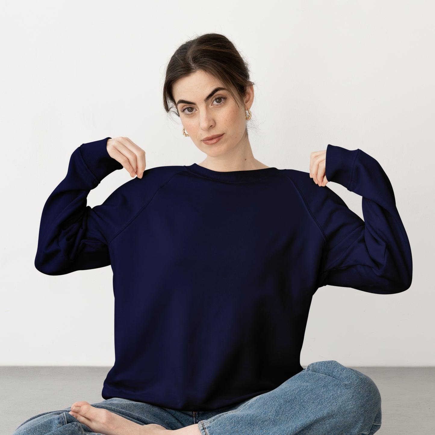 Sweat Shirt Navy Blue For Women