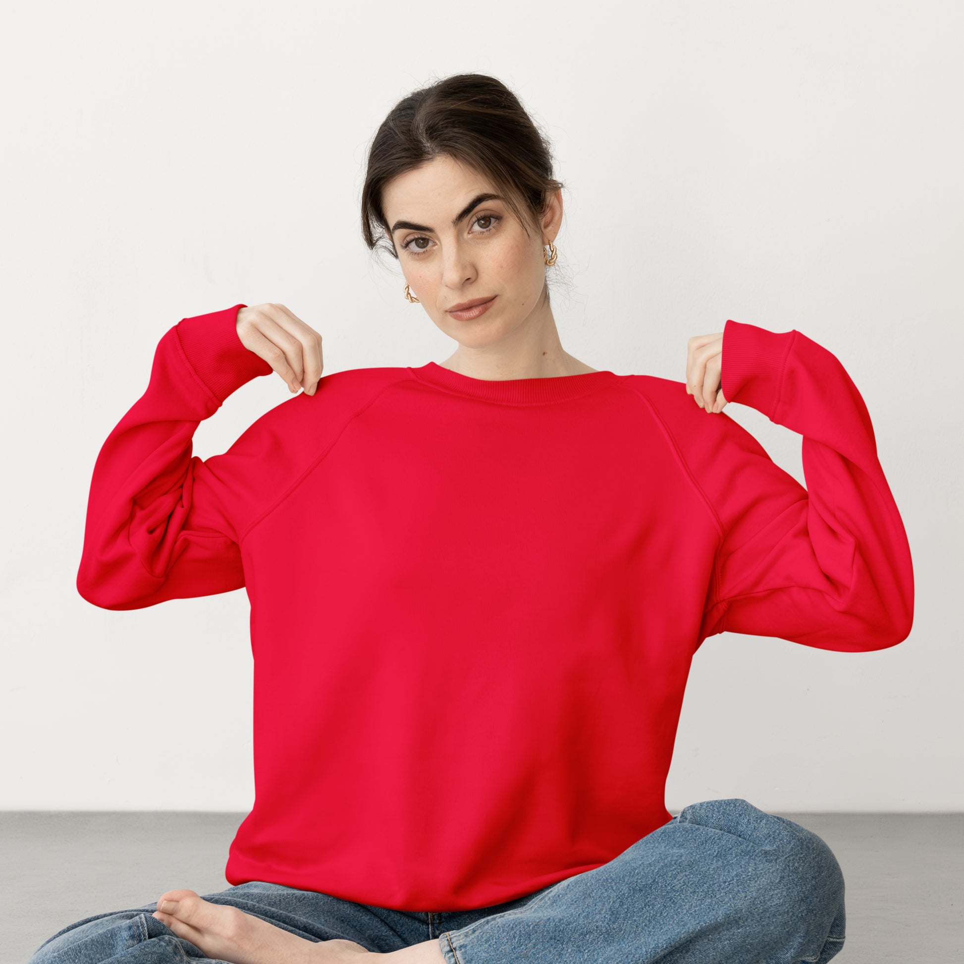 Sweat Shirt Red For Women- FlyingCart.pk