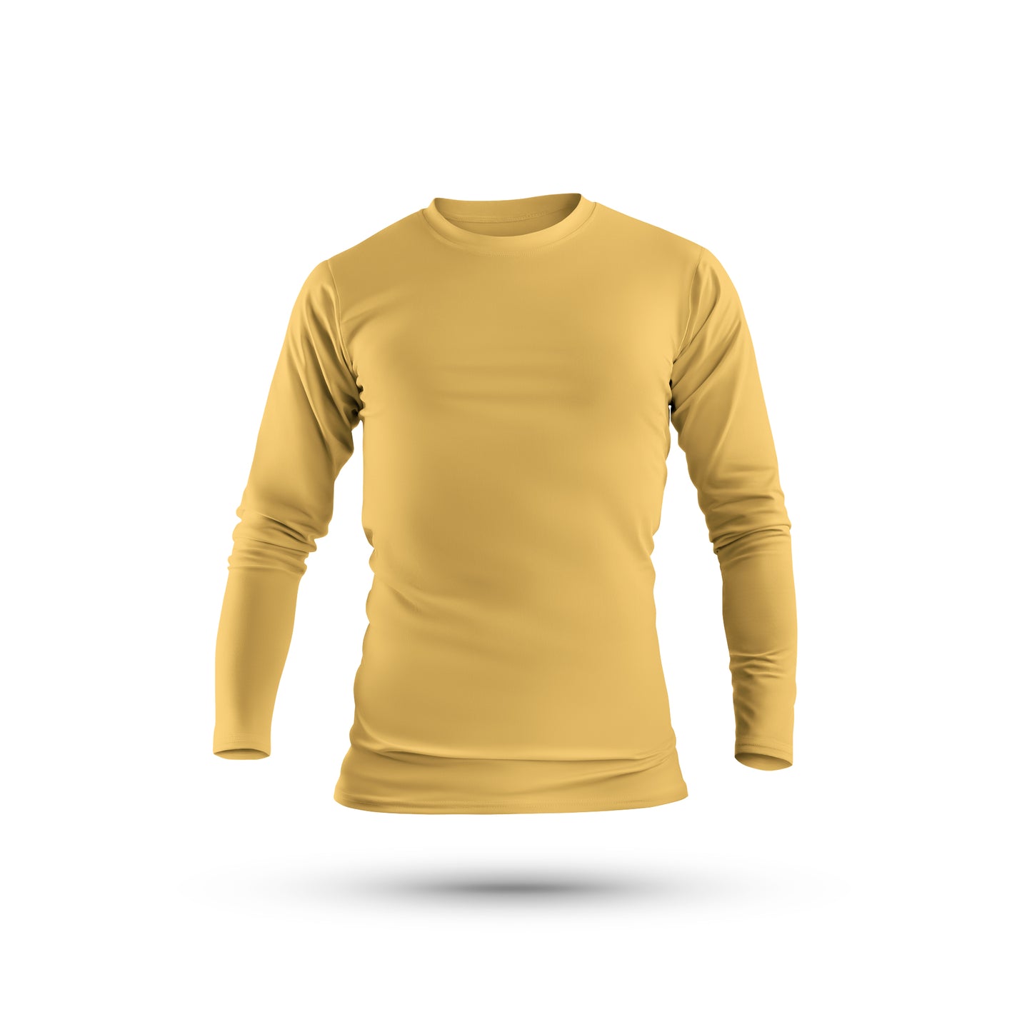 Full Sleeves Mustard T-Shirt For Men - FlyingCart.pk