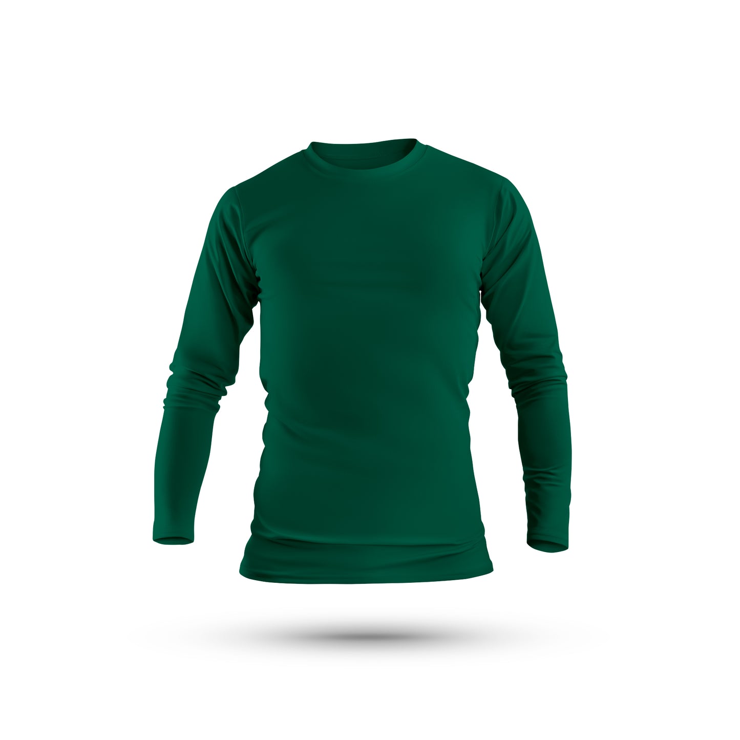 Full Sleeves Dark Green T-Shirt For Men- FlyingCart.pk