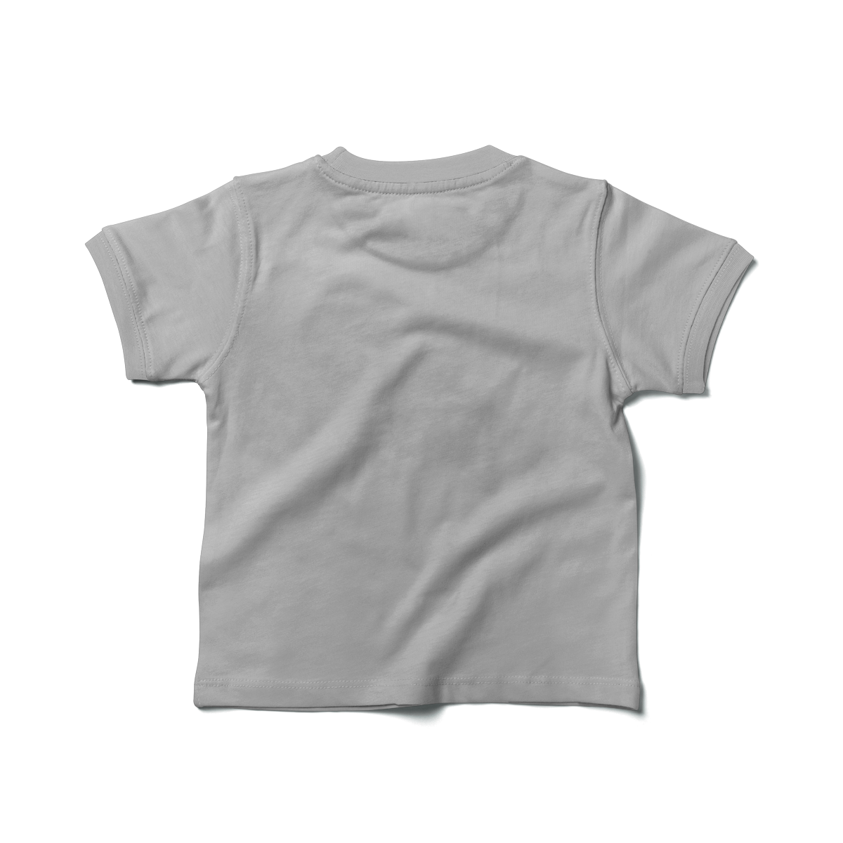 Silver Grey Kids Half Sleeves Unisex T-Shirt - FlyingCart.pk