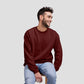 Sweat Shirt Maroon For Men- FlyingCart.pk