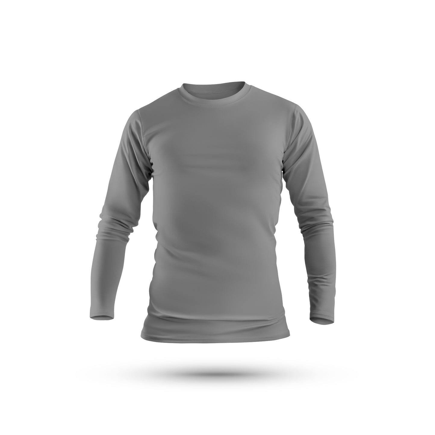 Full Sleeves Grey T-Shirt For Men