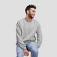 Sweat Shirt Silver Grey For Men- FlyingCart.pk