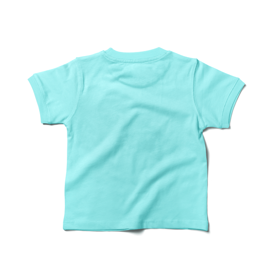 Ice blue Kids Half Sleeves Unisex T-Shirt- FlyingCart.pk