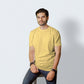 Half Sleeves Mustard T-shirt For Men - FlyingCart.pk