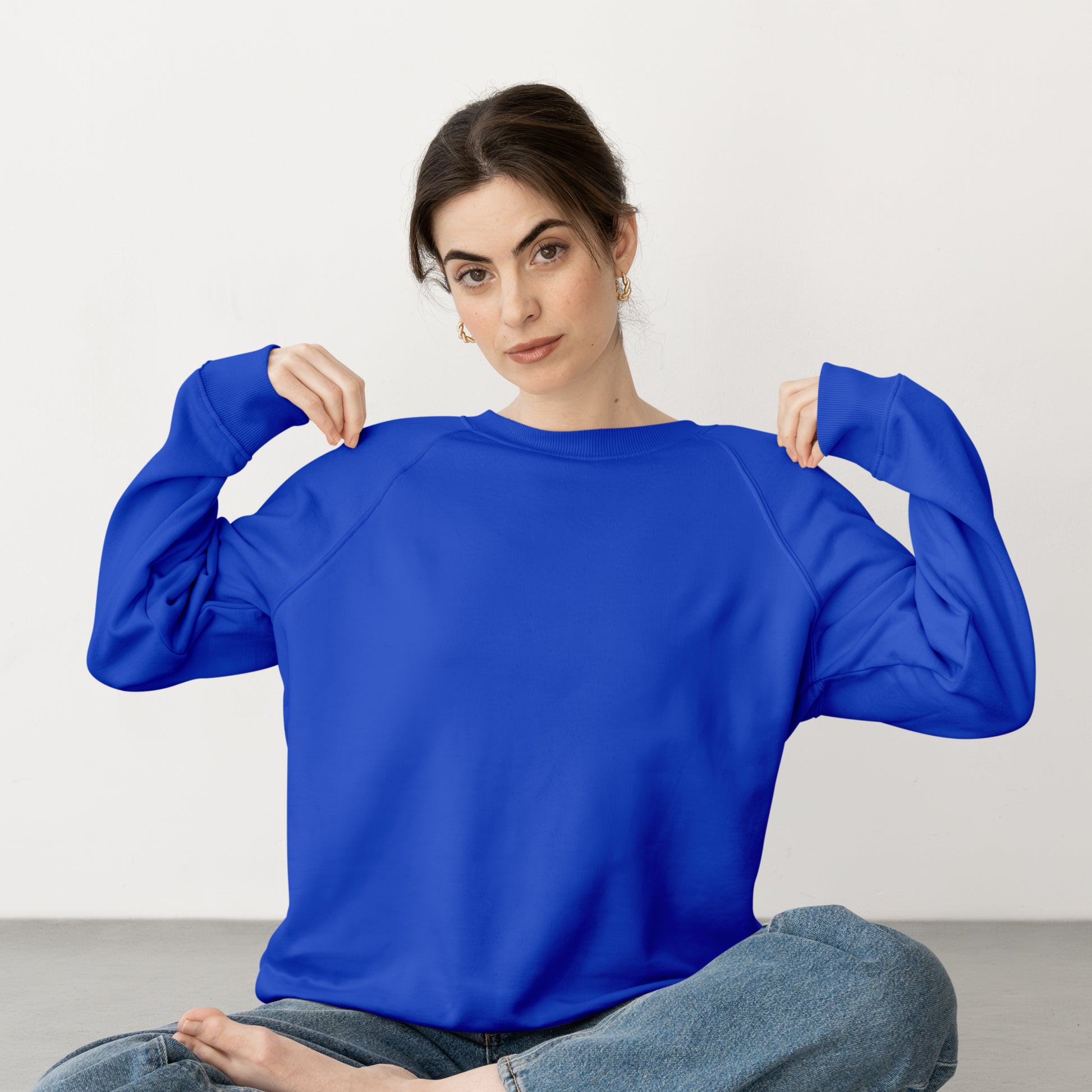 Sweat Shirt Royal Blue For Women- FlyingCart.pk