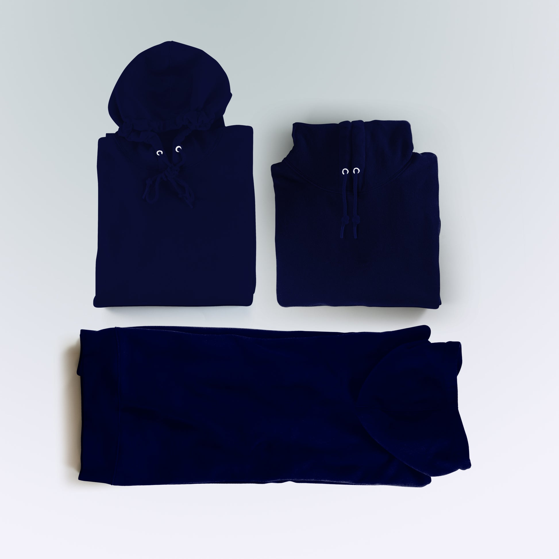 Men Pullover Hoodie Navy Blue- FlyingCart.pk