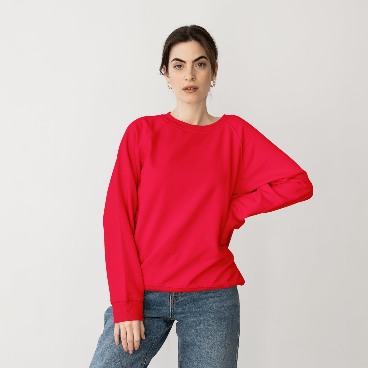 Sweat Shirt Red For Women- FlyingCart.pk