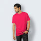 Half Sleeves Red T-shirt For Men - FlyingCart.pk