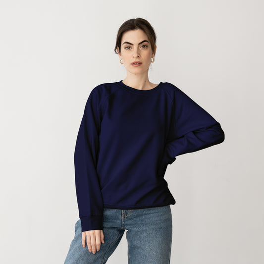 Sweat Shirt Navy Blue For Women