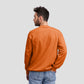 Sweat Shirt Orange For Men- FlyingCart.pk