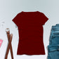 Maroon T-Shirt For Women - FlyingCart.pk