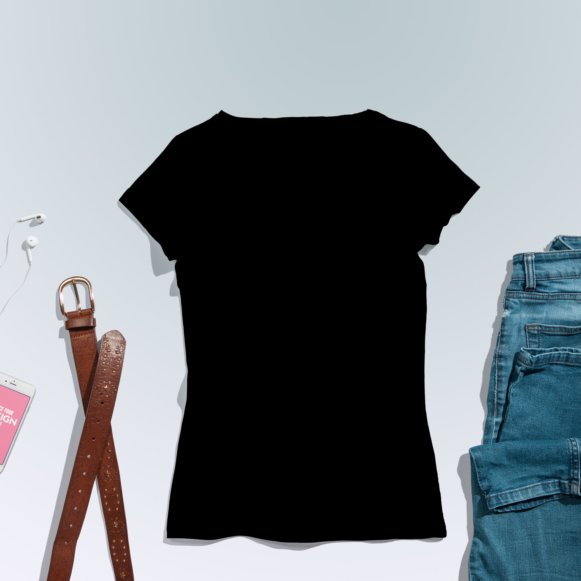 Black T-Shirt For Women- FlyingCart.pk